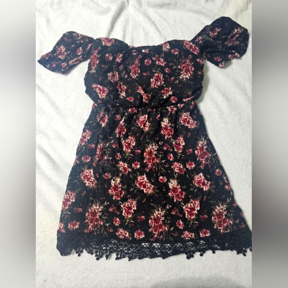 Floral off the shoulder dress